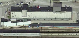 Bahnhof Gmünd Sattelitenbild, Quelle: Google Earthn